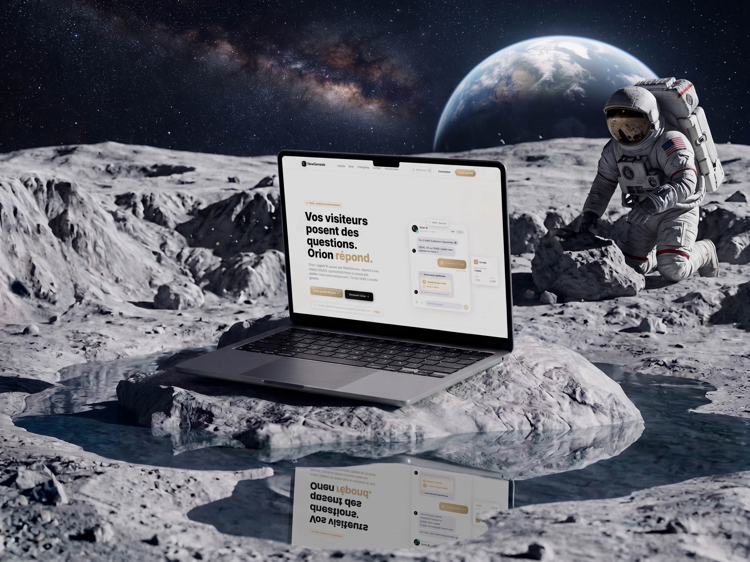 Vos visiteurs posent des questions. Orion répond.